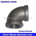 Black Malleable Iron Pipe Fitting Elbow