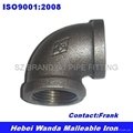 Black Malleable Iron Pipe Fitting Elbow 90 Degree