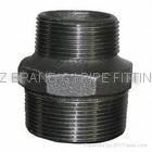 Black Malleable Iron Pipe Fitting Hex Nipple 2