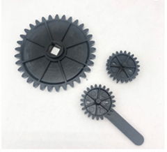 Plastic wheel for duct accessories