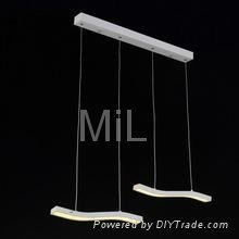 High quality decorative hanging 2014 LED core modern pendant light