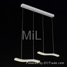 High quality decorative hanging 2014 LED core modern pendant light