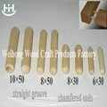 natural wooden dowel pin with chamfered ends 5