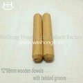 12 * 60mm eucalyptus wooden dowel pins 2