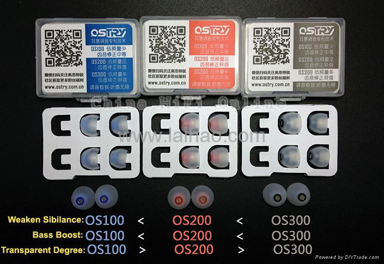 奧思特銳專利調音塞OS100/OS200/OS300 適合入耳式耳機