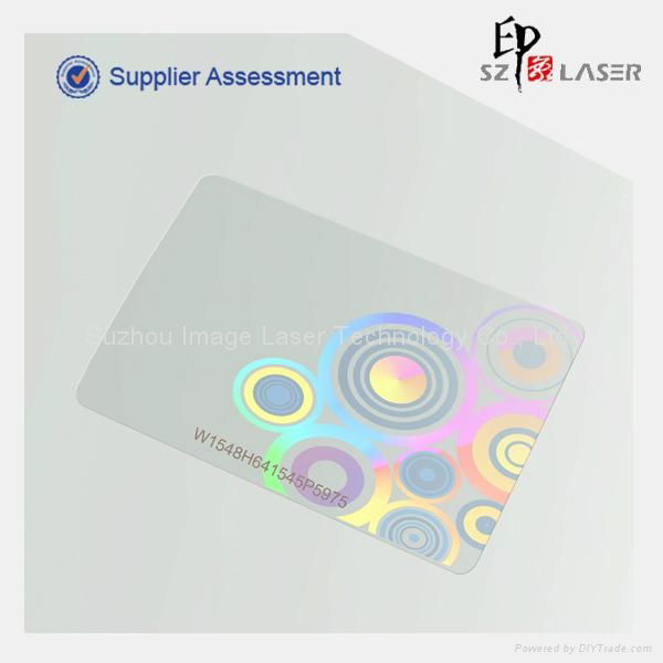 Holographic Laminating Pouch Overlay for ID PVC Card