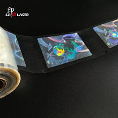 Clear Security Holographic Laminate Patch film for cards