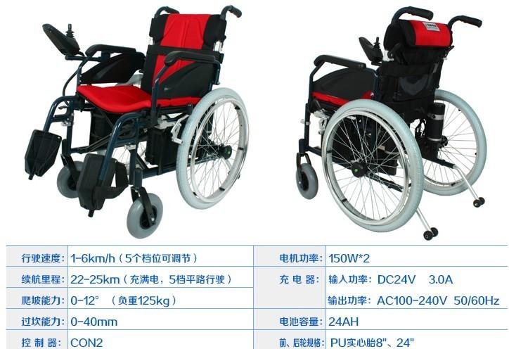 Chi-dimensional electric wheelchair EW8703 manual electric dual 3