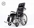 凱洋輪椅KY608LGC鋁合金全躺可折疊坐便輪椅帶坐便器
