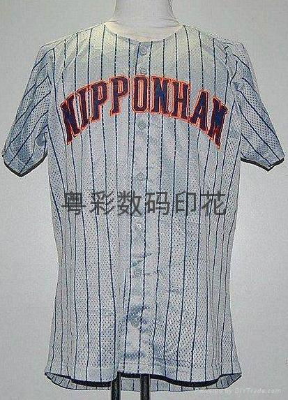 Group sports wear digital printing baseball clothing heat transfer printing 4