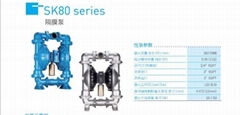 Skylink气动隔膜泵SK80/3XAA/NTTT/DF0