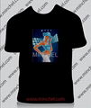 sound activated customel el t shirt/flashing el t shirt/t-shirt fashion 1