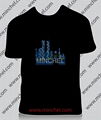 sound activated customel el t shirt/flashing el t shirt/t-shirt fashion 5