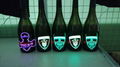 luminous label led label el label wine label lighting in dark place 2