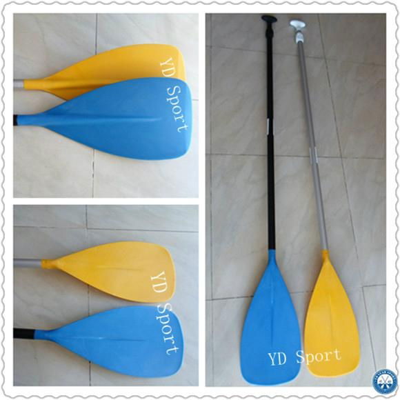 plastic blade and adjustable aluminum shaft sup paddle 