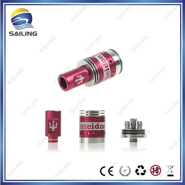 SAILING NEW Brand Poseidon RDA Rebuildable Dripping Atomizer with 6 colors 4