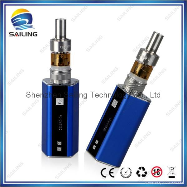 Sailing newest design box mod smart 30w variable voltage with large battery  3