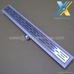 Stainless steel horizontal outlet linear floor drain 