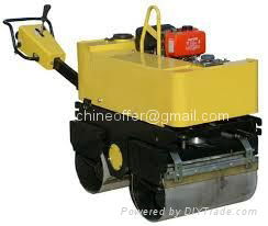 800kg Walk behind Double Drum Vibratory Roller Compactor 