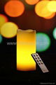 Real wax LED candle in melt edge-75*150mm