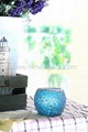 Mosaic glass LED candle-Blue