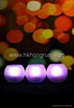 Set of 3 ball shape LED candle