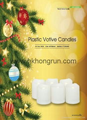 Plastic votive candle