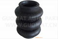 Three layers convoluted industrial equipment rubber air suspension spring 1