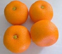 artificial fruits tangerine