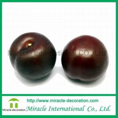 Imitation fruits plum for decoration 