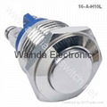 2016 Hot Sale 16mm Waterproof Metal Push Button Switch with Momentary on Manufac 1