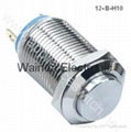 12mm metal push button switch with 2 pins momentary on  3