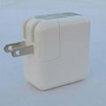 Dual USB charger with China, Japan & US plugs 3