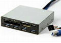 USB3.0內置Hub+USB2.0六卡讀卡器 GC006A-3.0 