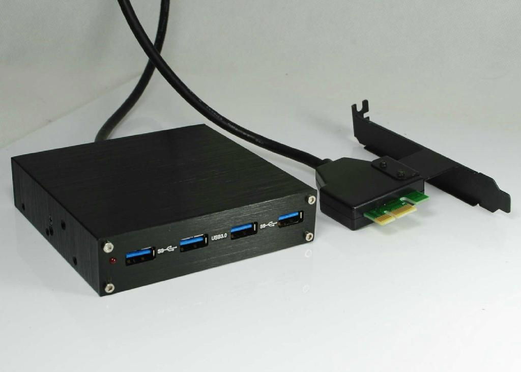 USB3.0 PCI-E 转USB3.0内置 Hub  GP