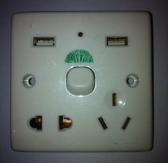 Multi-function Wall Sockets(with 2 USB outlets)