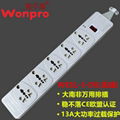 Wonpro 5 gang  13A Big South Africa Sockets Extension