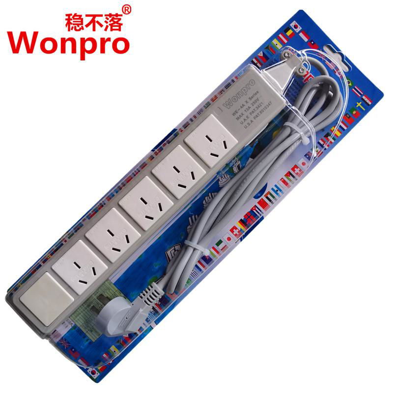 5 gang  China Socket Extension WEU-4A5.R16-D116