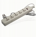 Wonpro 5 gang  13A Big South Africa Sockets Extension 2