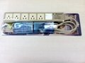 5 gang USA type outlet extension power strip