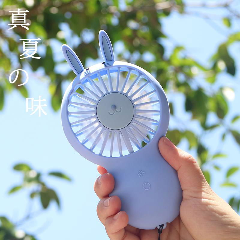 卡萌小风扇usb便携式充电迷你手持硅胶小型电风扇儿童宝宝学生 5