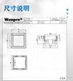 Wonpro稳不落工业插座WF-45*45暗装面板医院设备专用机柜PDU多用 7