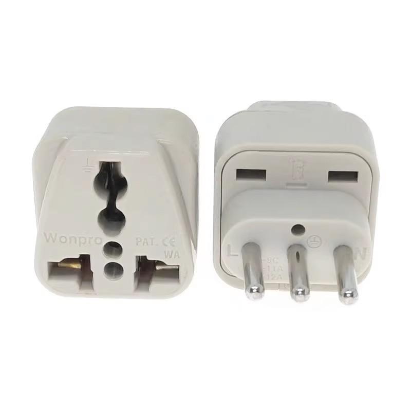 Wonpro Universal Plug Adaptor L type Italian Uruguay 3 pin inlay type(WA-12A)