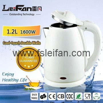 Hot Sale1.7L 2200W CE ROSH CB Glass Electric Kettle With LED