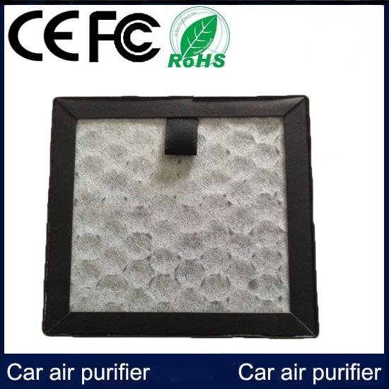 Black CA100 Plasma Car Air Purifier with CE FCC ROHS Certification  2