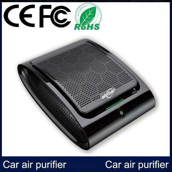 Black CA100 Plasma Car Air Purifier with CE FCC ROHS Certification 