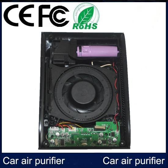 Black CA100 Plasma Car Air Purifier with CE FCC ROHS Certification  3