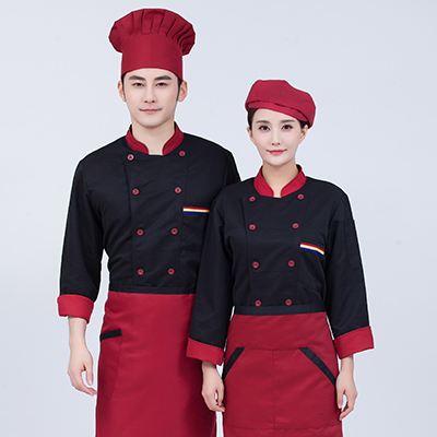 厨师工作服定做餐饮工作服订做