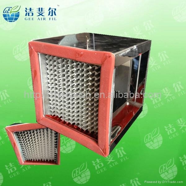 350 degree high temperature deep pleat hepa air filters manufacturer 3