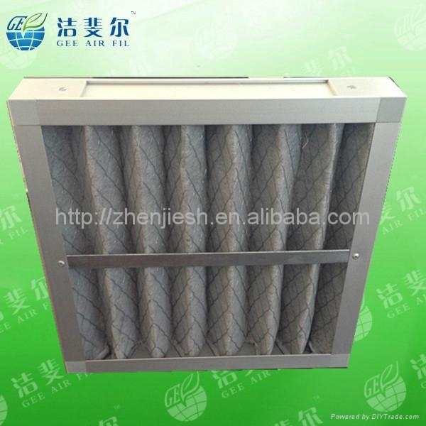 Active carbon pleated panel air filters 5